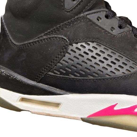 Rare 2017 air jordan 5 retro black deadly pink size 8 - Picture 8 of 16